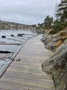 Fastbrygge tilpasset fjell