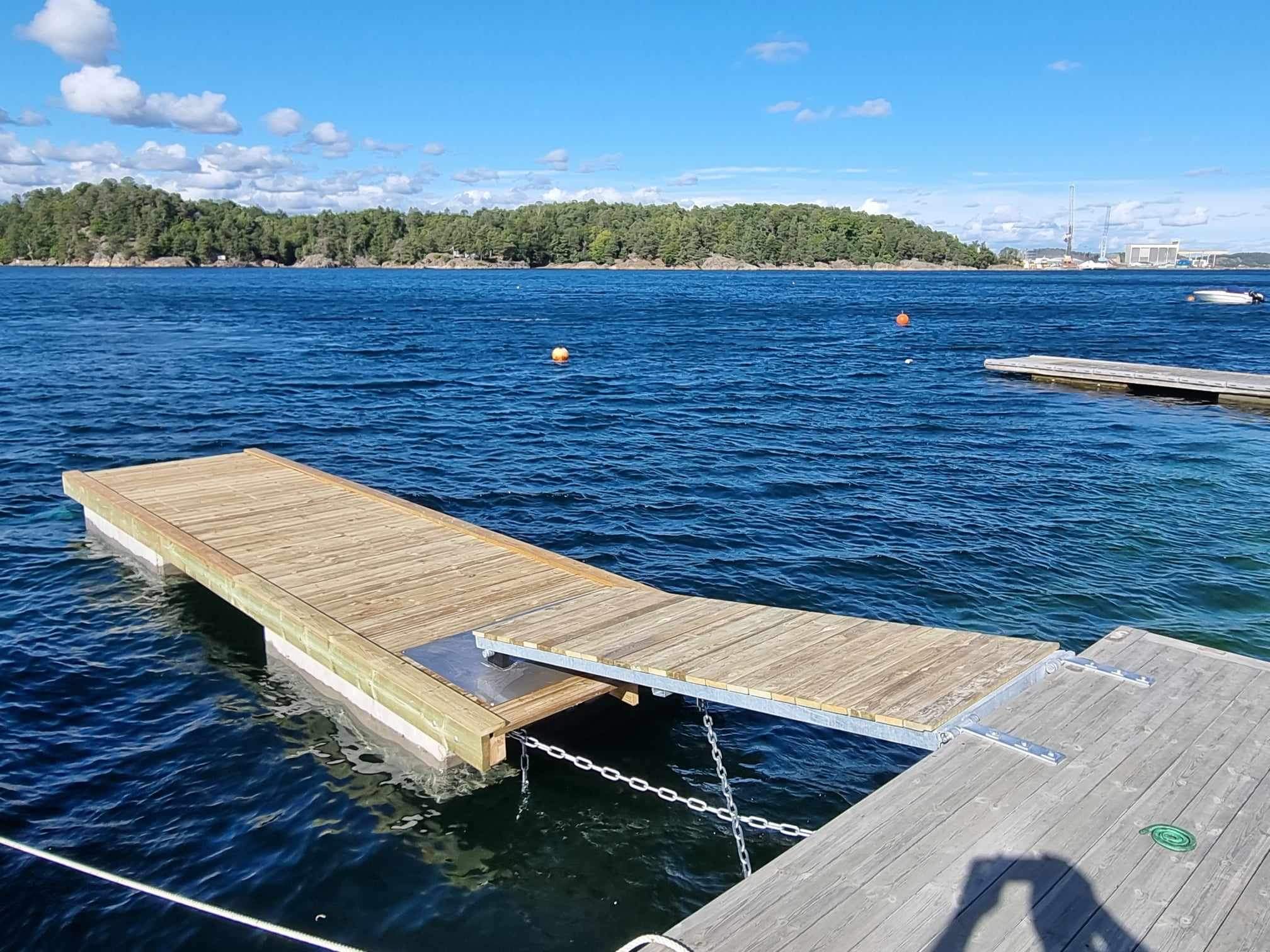 Oppgradering av dekke til en brygge