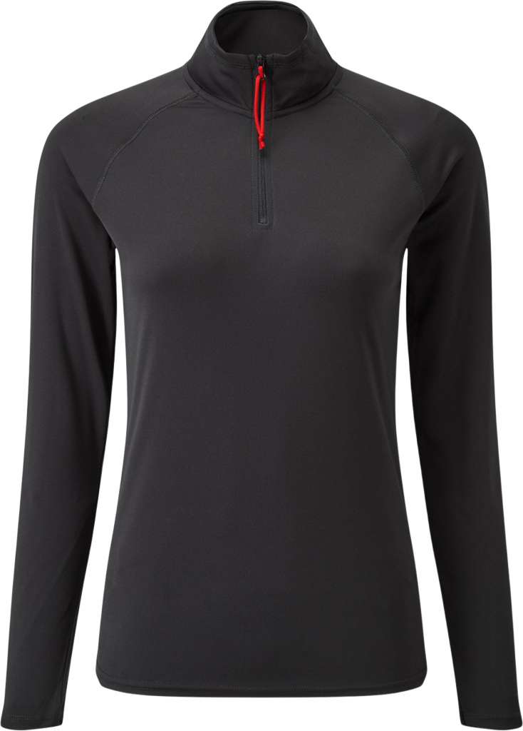 Gill UV Tec LS Zip trøye dame charcoal - Bilde 3