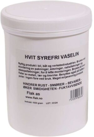 Vaselin Hvit Syrefri - Bilde 3