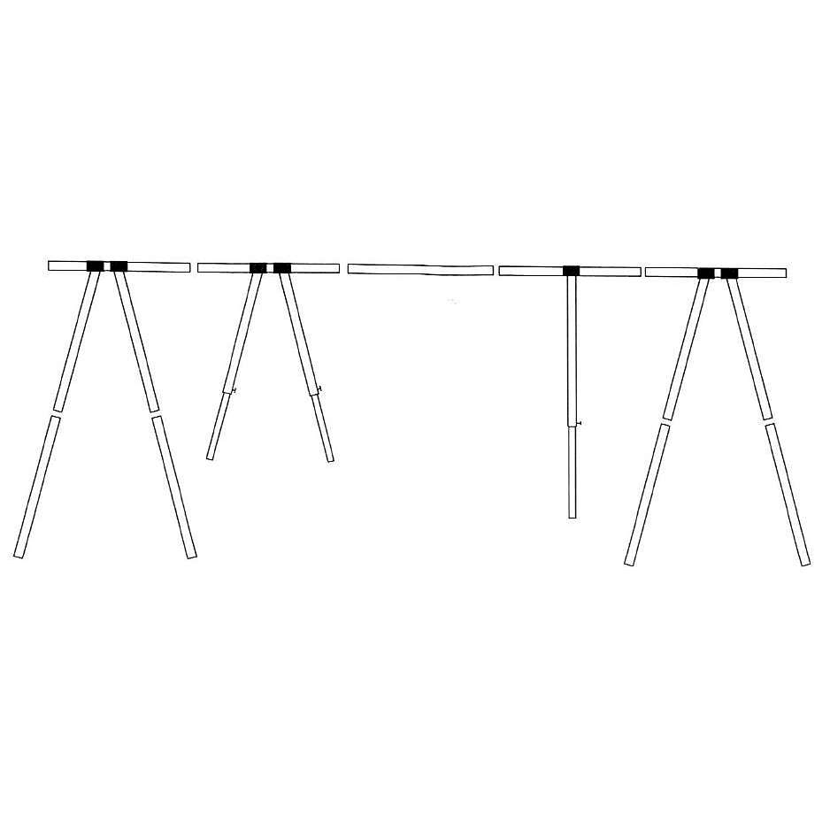 1852 Bakkestativ i aluminium m/bag - Bilde 3