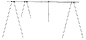 1852 Bakkestativ i aluminium m/bag - Bilde 4