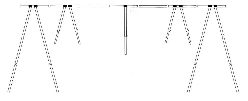 1852 Bakkestativ i aluminium m/bag - Bilde 5