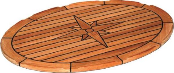 Bordplate, Nautic Star, ovalt