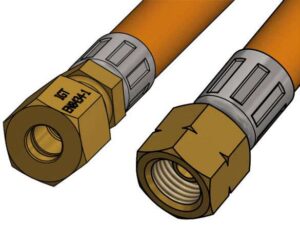Gasslange, 1/4" - 8 mm rør - Bilde 3
