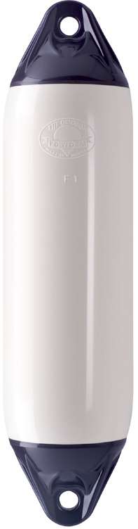 Polyform Fender F-serie hvit m/blå ender