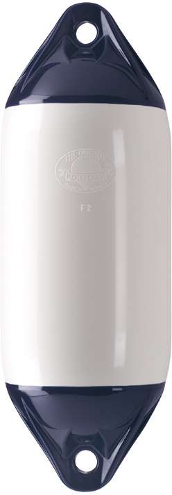 Polyform Fender F-serie hvit m/blå ender