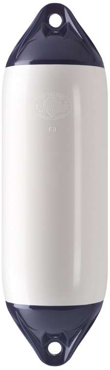 Polyform Fender F-serie hvit m/blå ender