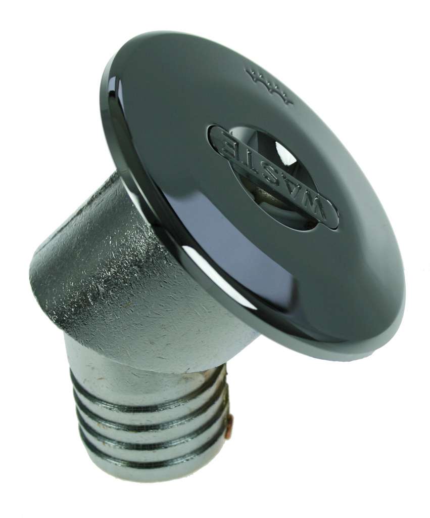 Dekksforskruvning forkrommet 45 grader - Bilde 2