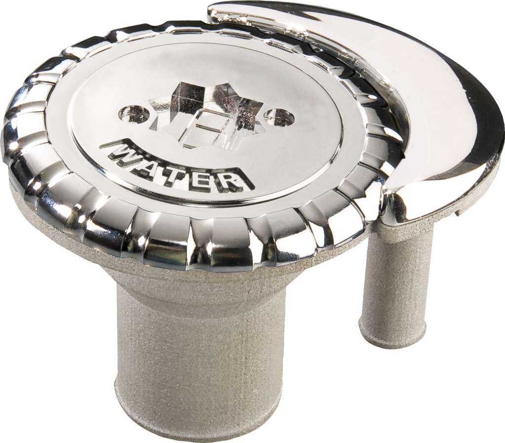 Dekksforskruvning NR plast/krom m/ventil 1 1/2" Fuel - Bilde 3