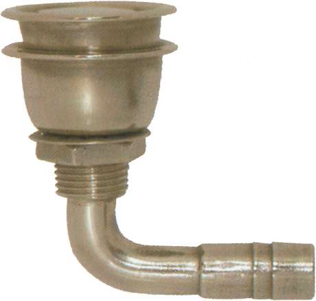 Tanklufter Flushmontert syrefast, 90 grader