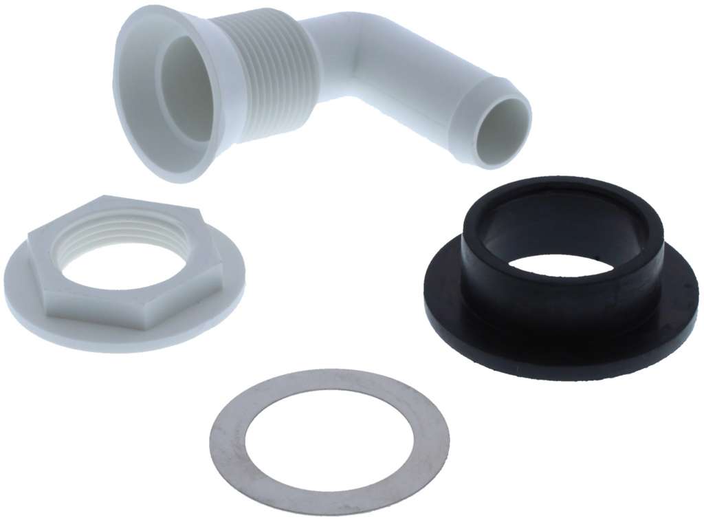 Jabsco Skyllevannsinntak pakning og 90º slangestuss - Bilde 1