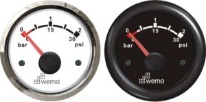 Turbotrykkmåler Wema 0-2 bar