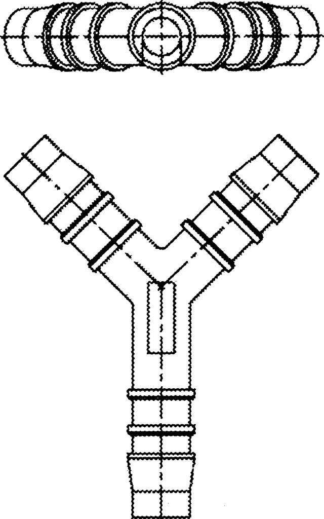 Y-stykke plast - Bilde 1