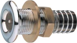 Skroggjennomføring m/slangekopl. forkr.