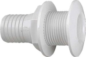 Skroggjennomføring nylon hvit