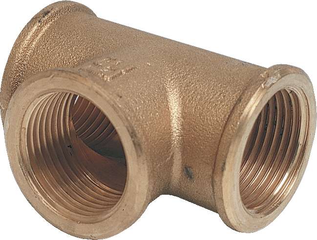 T-stykke messing - Bilde 1