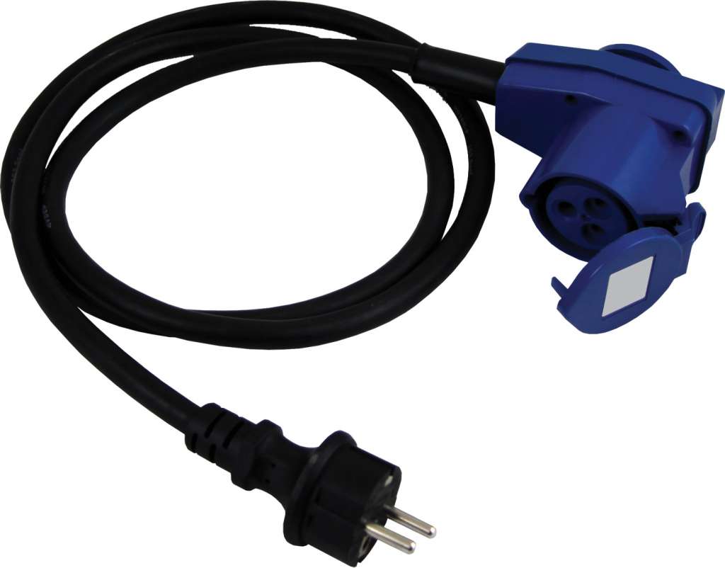 1852 Landstrømskabel Schuko til CEE m/Schuko uttak - Bilde 1