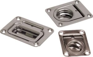 Dørkring flush syrefast stål