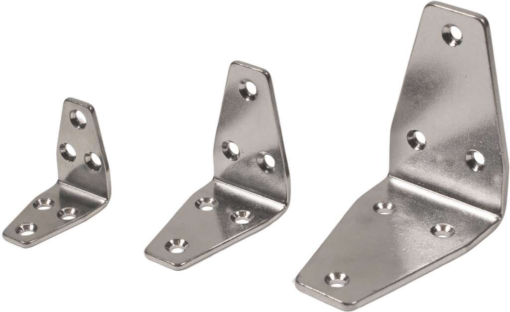 1852 Vinkelbeslag i syrefast stål - Bilde 1