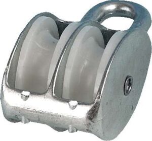 Blokk, dobbel, aluminium