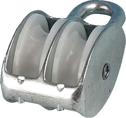 Blokk, dobbel, aluminium