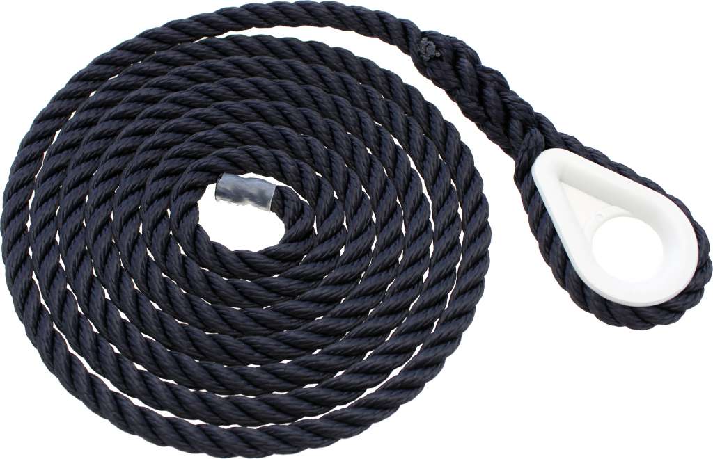 Robline 3-slått fortøyningsline m/kause - Bilde 1