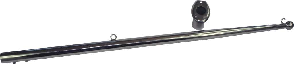 1852 Flaggstang med holder, syrefast stål - Bilde 1