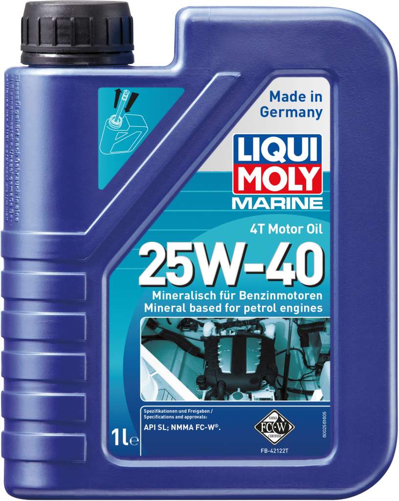 Liqui Moly Marine 4T Motorolje 25W-40 - Bilde 1