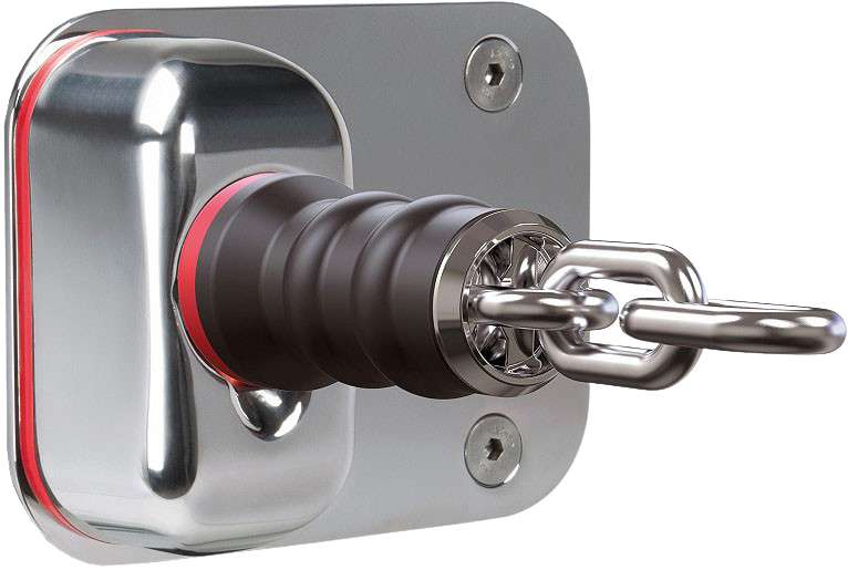 Quick Autostop Kit m/rustfri plate til Balder kjettingvinsj - Bilde 1