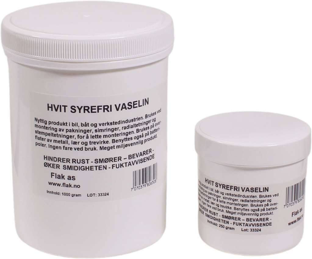 Vaselin Hvit Syrefri - Bilde 1