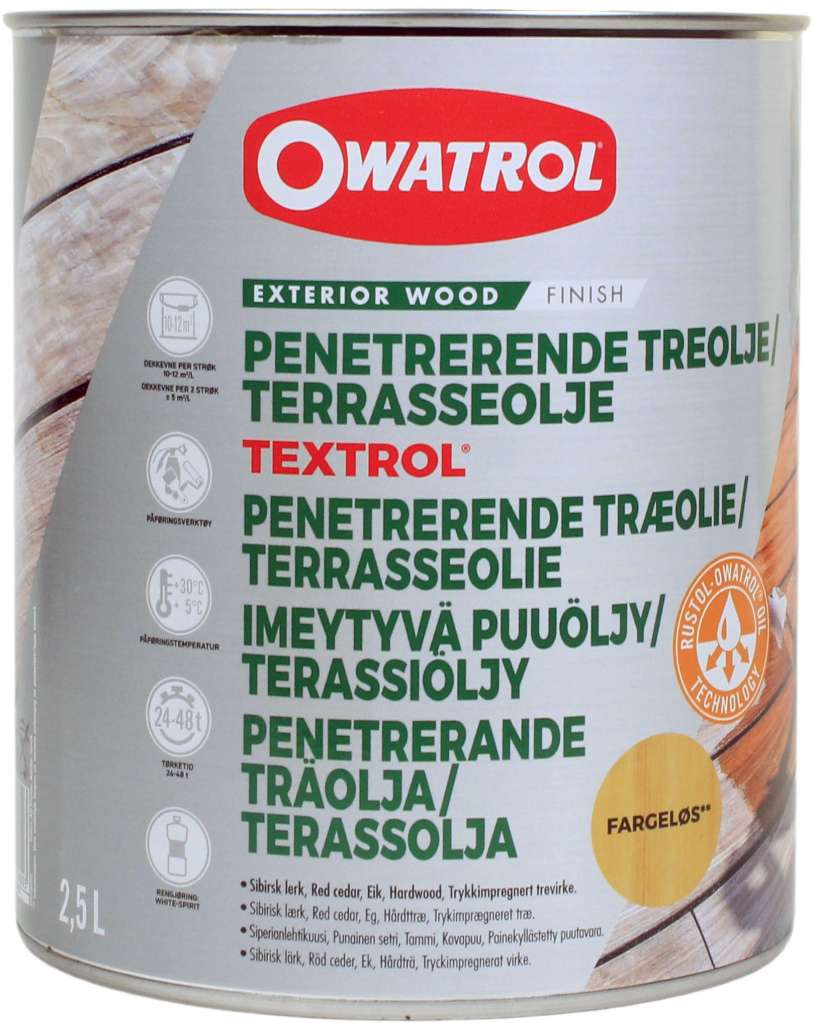 Owatrol Textrol bryggeolje / terrasseolje - Bilde 1