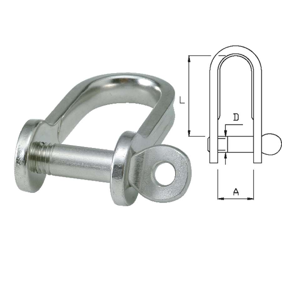 D-Sjakkel, rustfri - Bilde 1