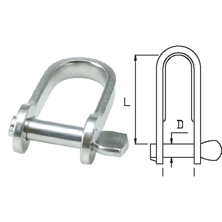 Sjakkel, nøkkel, rustfri - Bilde 1