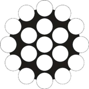 Wire, 1x19, spole, syrefast