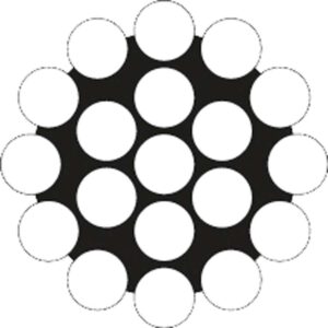 Wire, 1x19 metervare, syrefast