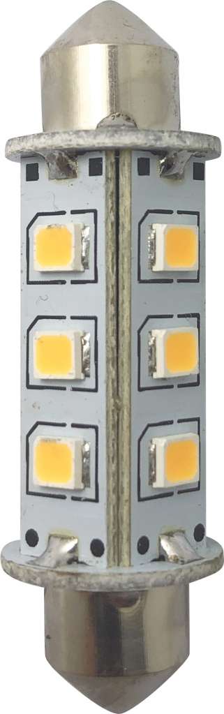 1852 LED pære omni festoon 360° varmhvit 2-pk