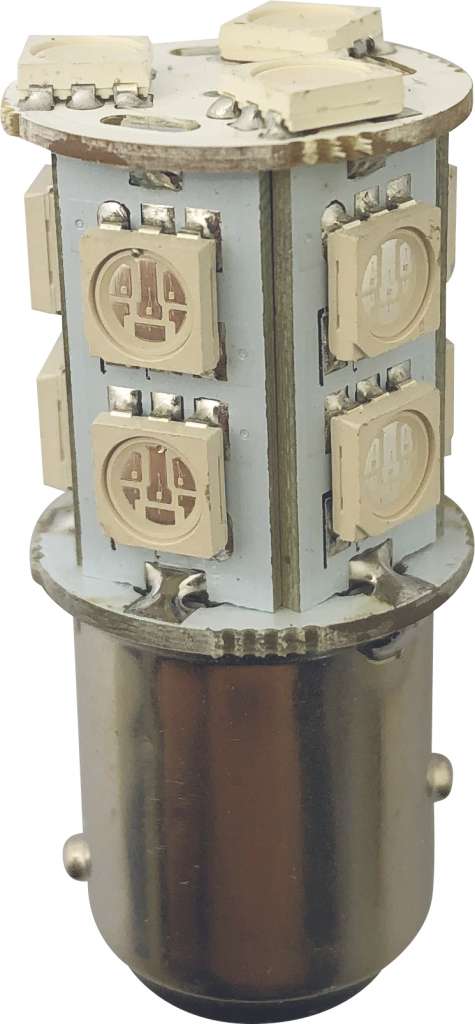 1852 LED pære BAY15D u/kuppel 2-pk