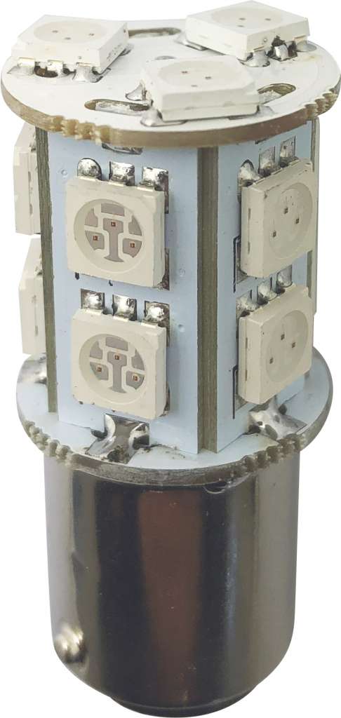 1852 LED pære BAY15D u/kuppel 2-pk