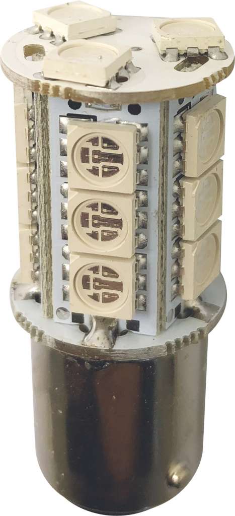 1852 LED pære BAY15D u/kuppel 2-pk