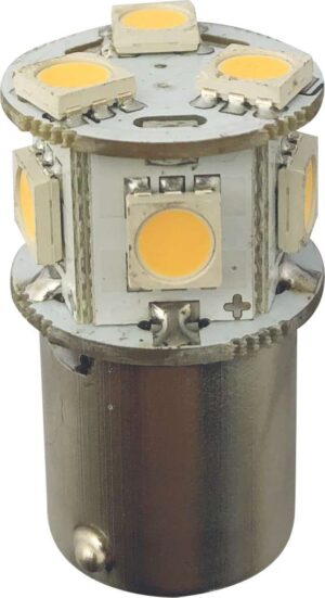 1852 LED pære BA15S u/kuppel 2-pk - Bilde 2