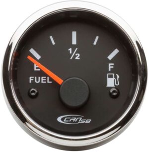 Tankmåler sort/sølv 12V