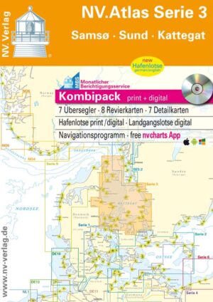 Kart kombi Atlas Serie 3 Samsø-Sund-Kattegat