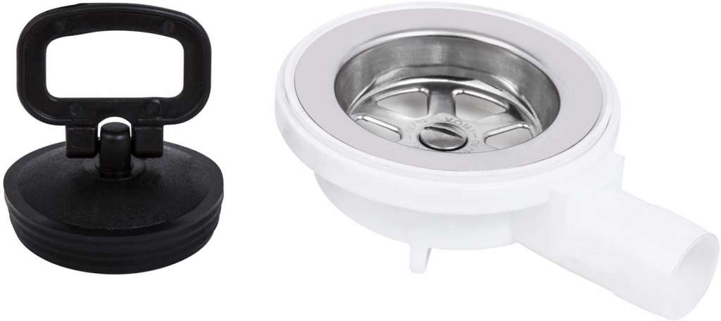 Avløp komplett 22 mm hvit - Bilde 1