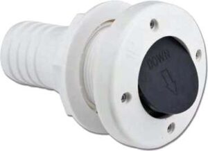 Skroggjennomføring m/tilbakeslagsventil 1 1/2"