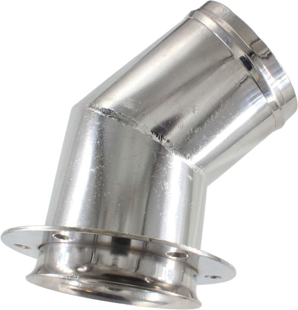 Eksosgjennomføring 45 grader 101 mm - Bilde 1