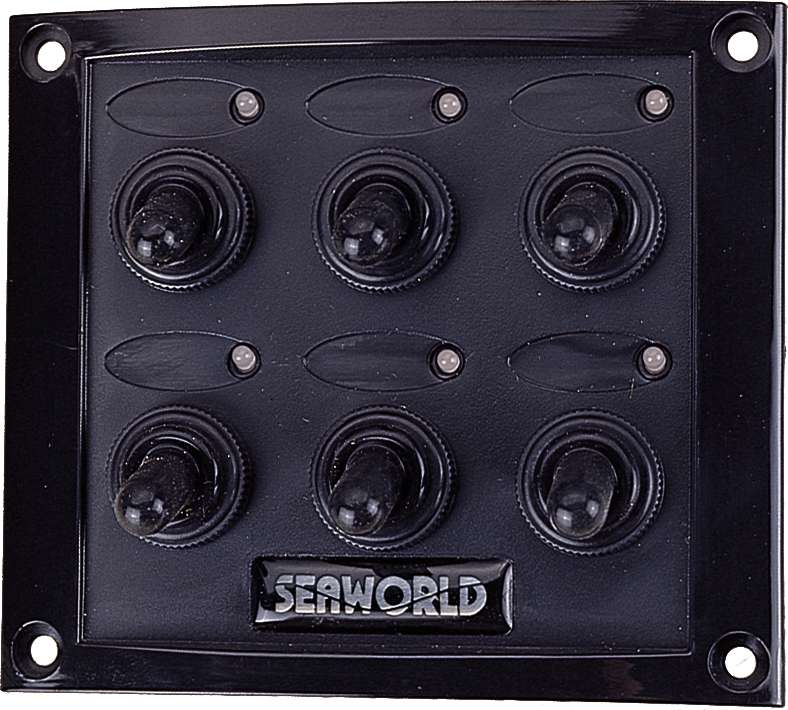 Bryterpanel, sprutsikkert med 6 brytere - Bilde 1