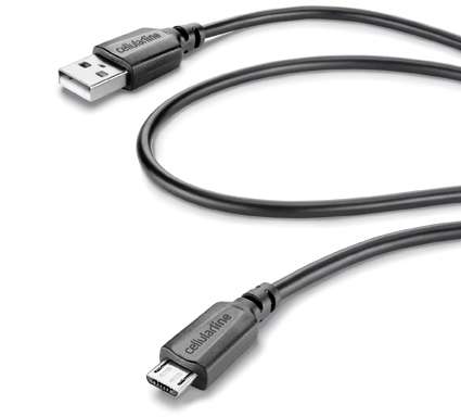 Cellularline USB-A til Micro USB kabel 1,2 m