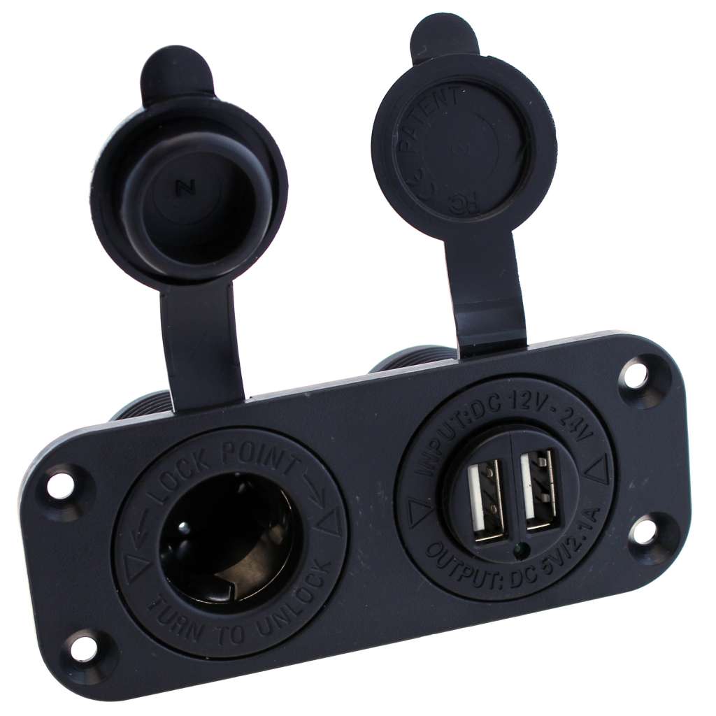 Strømuttak 12V og USB - Bilde 1