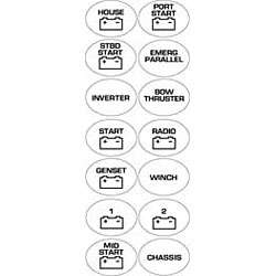 BEP Symboler til BEP batteribrytere, 12 alternativ